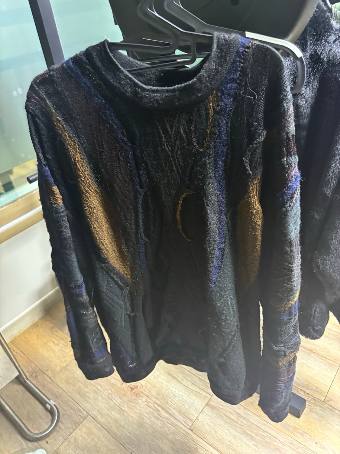 쿠지 멀티배색 빈티지 니트 상품이미지3