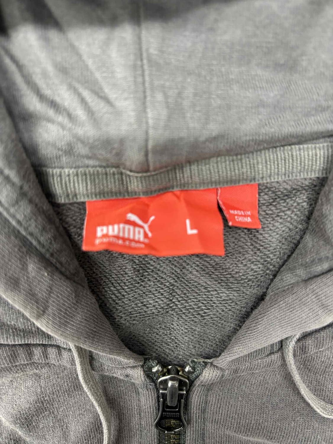 Puma 퓨마 초코브라운 걸즈 후드집업 희귀져지(L) 상품이미지4