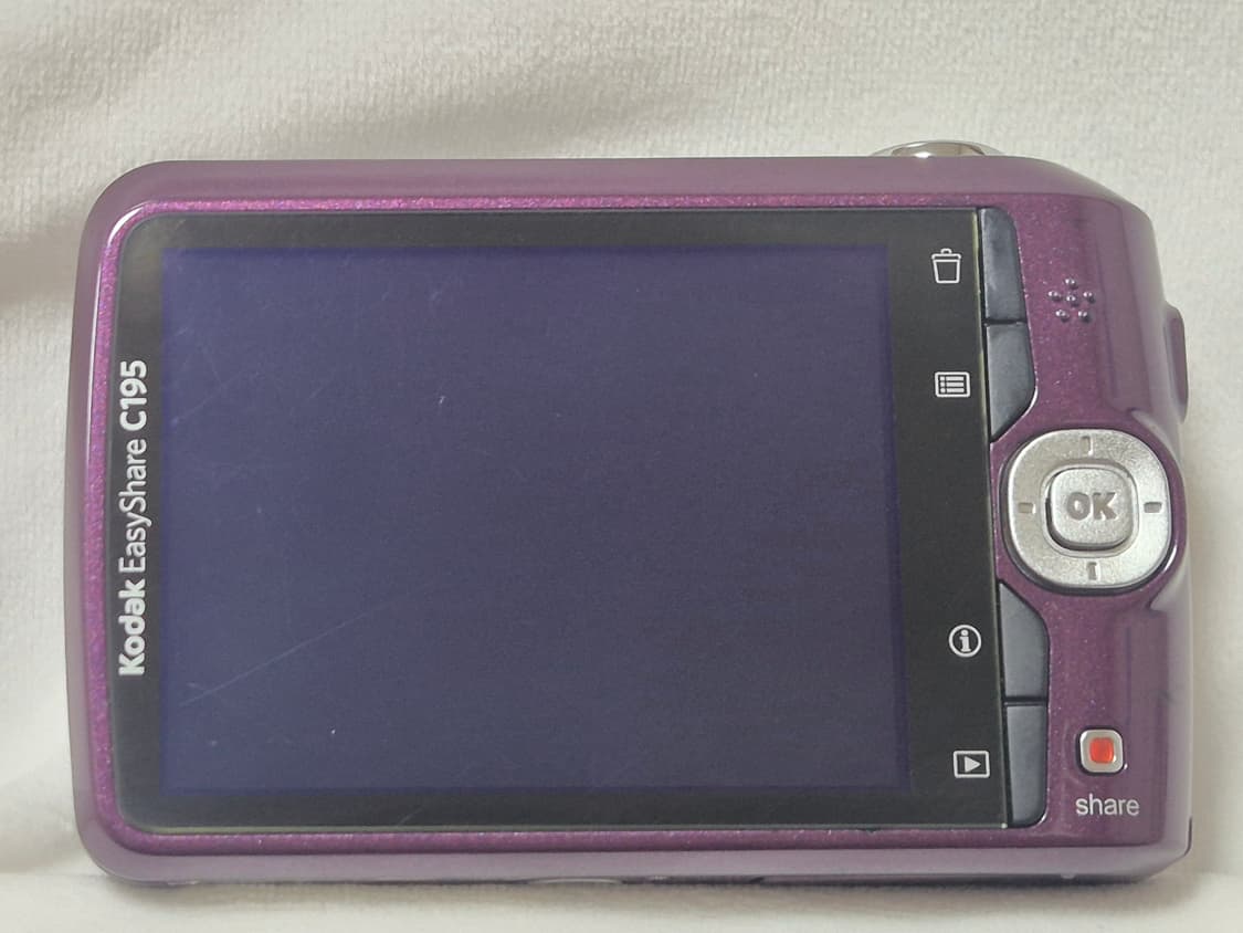 빈티지 디카)코닥 이지쉐어 C195 퍼플 판매 상품이미지2
