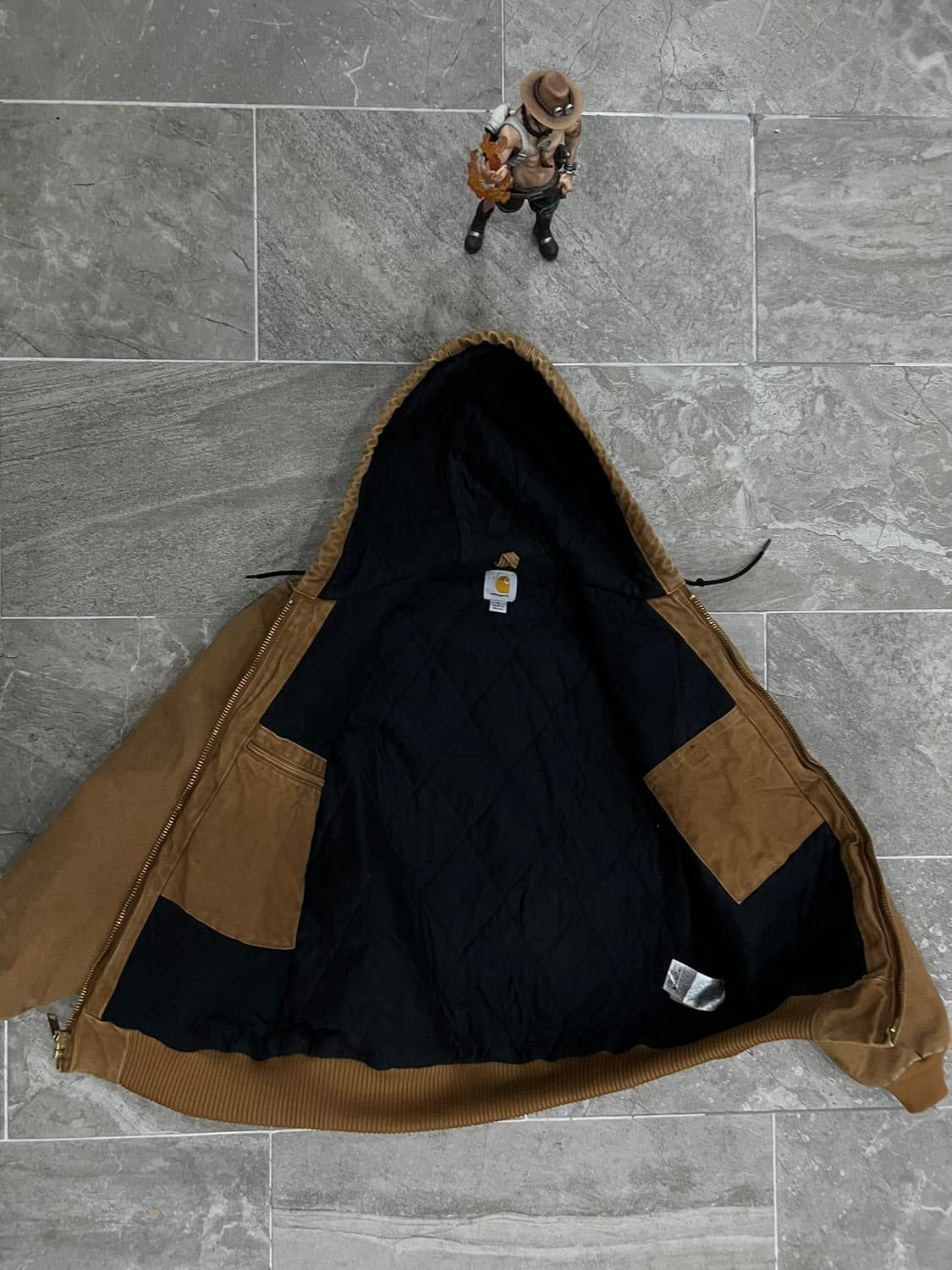 (S)칼하트 덕 액티브 후드자켓 J130 211(BRN) 칼하트브라운 상품이미지3