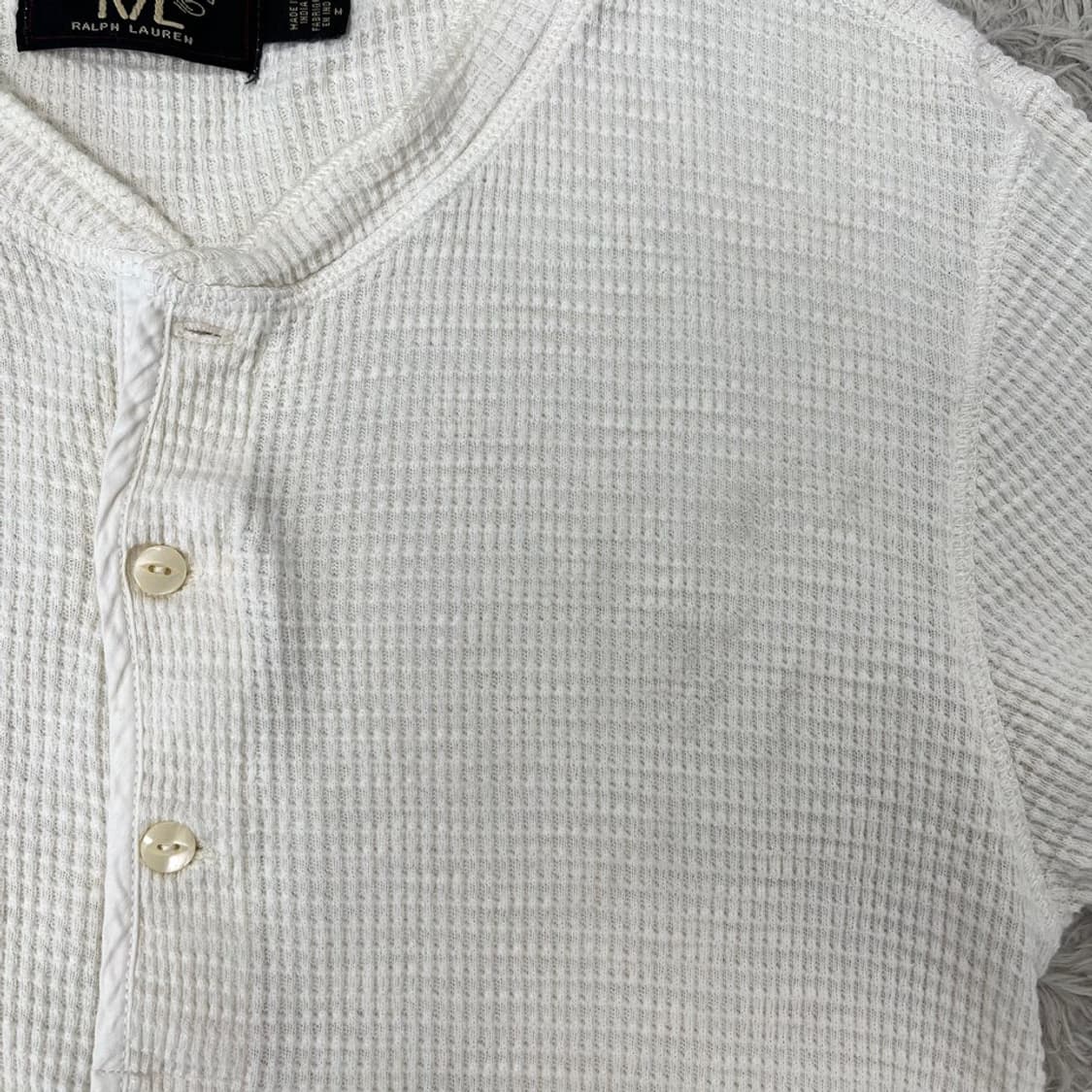RRL 더블알엘 와플 헨리넥 티셔츠/#3865 상품이미지6