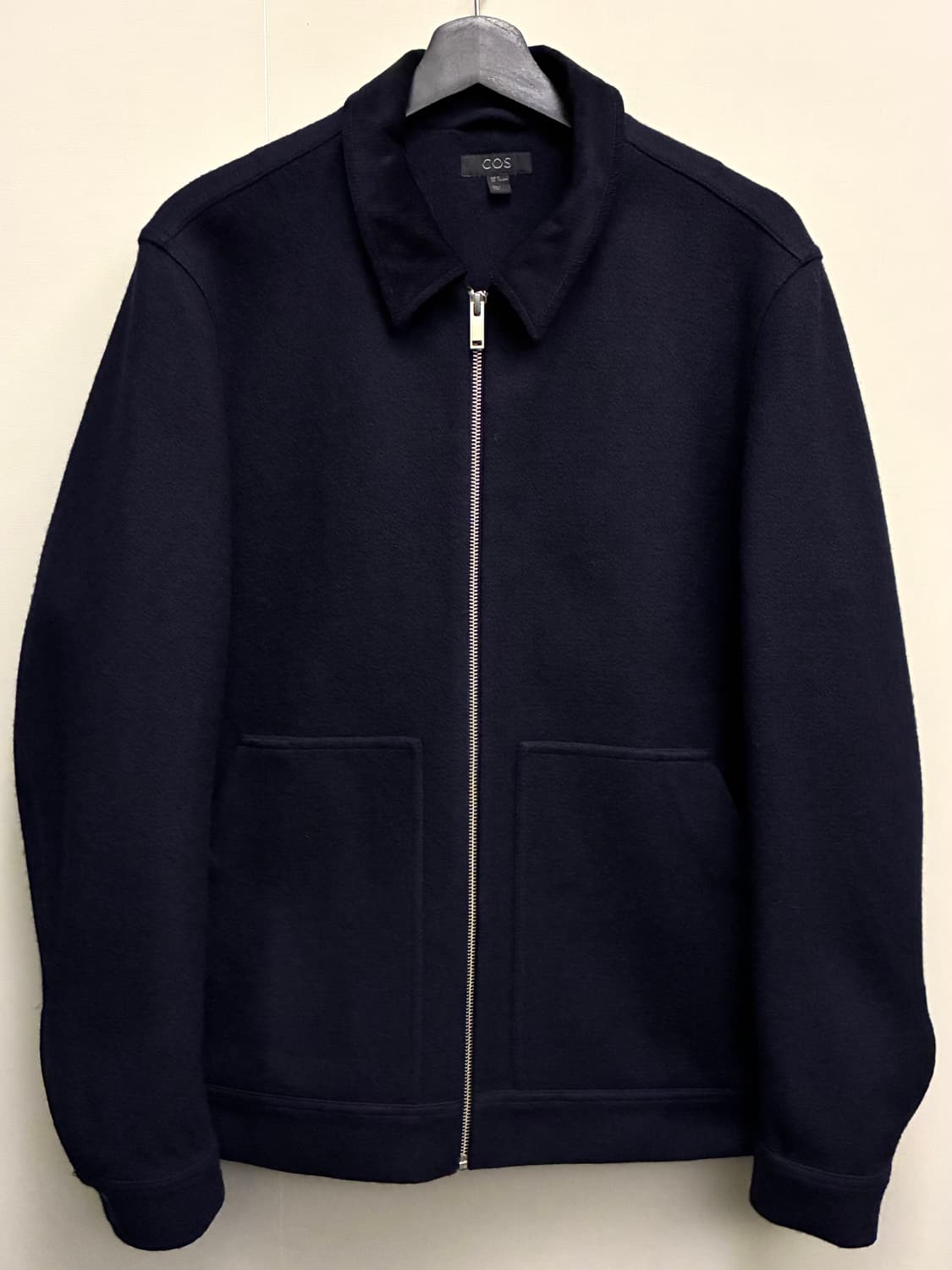 (M/100)COS 코스 코듀로이 카라 코튼 울자켓 블루종 상품이미지1