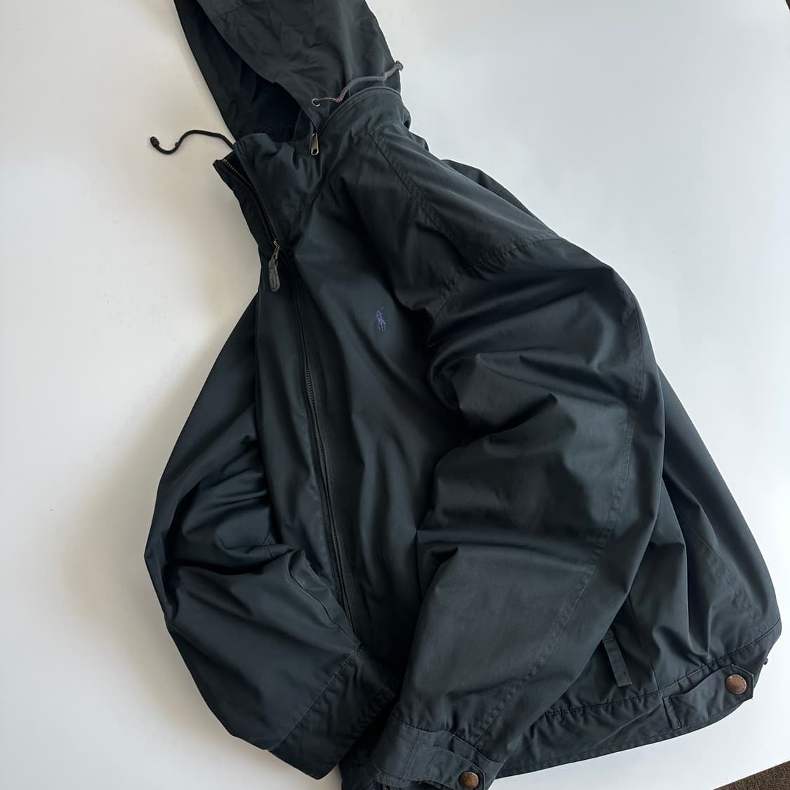 Polo 폴로 블랙 블루 페리필드 히든후드 자켓 상품이미지1