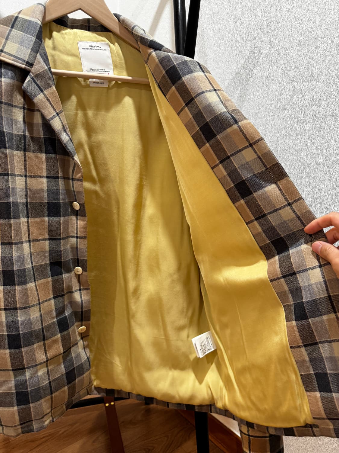 (2) 비즈빔 keesey check 다운 자켓 25ss 상품이미지5