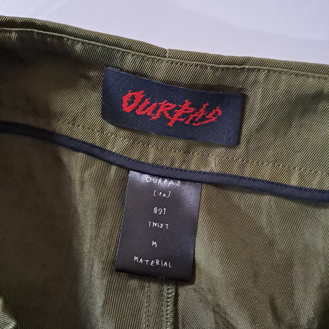 (택포) OURPAS 아워파스 PAS 039 트위스트 팬츠 M B 상품이미지7