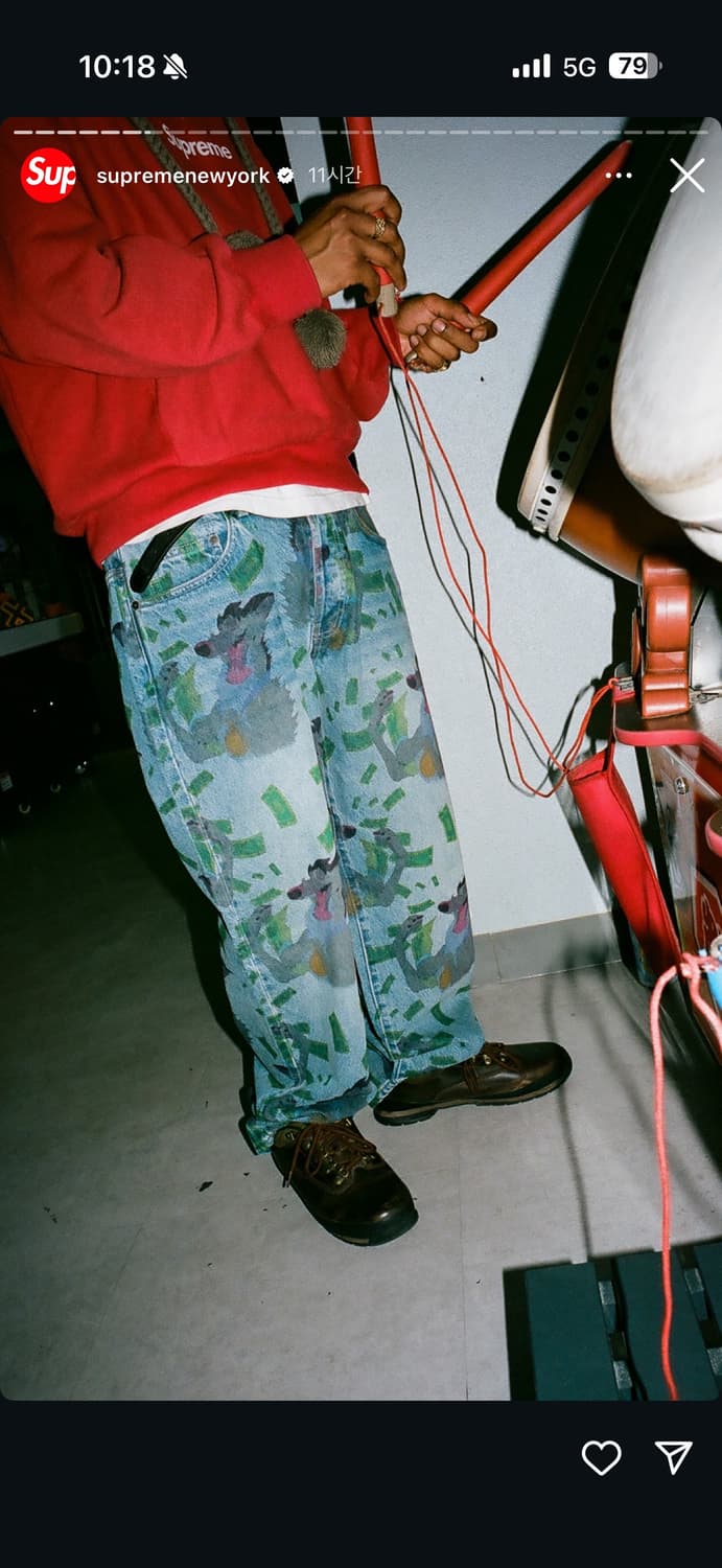 [32] supreme all dogs go to heaven jeans 상품이미지1