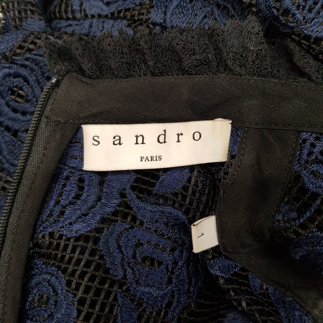 산드로 로즈 패턴 레이스 원피스 1사이즈 상품이미지8