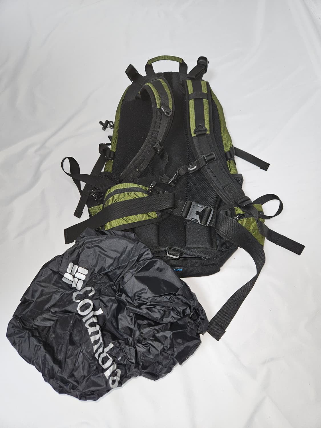 컬럼비아 콜롬비아 올리브그린 트레일 백팩 가방 고프코어 33L 레인커버 상품이미지6