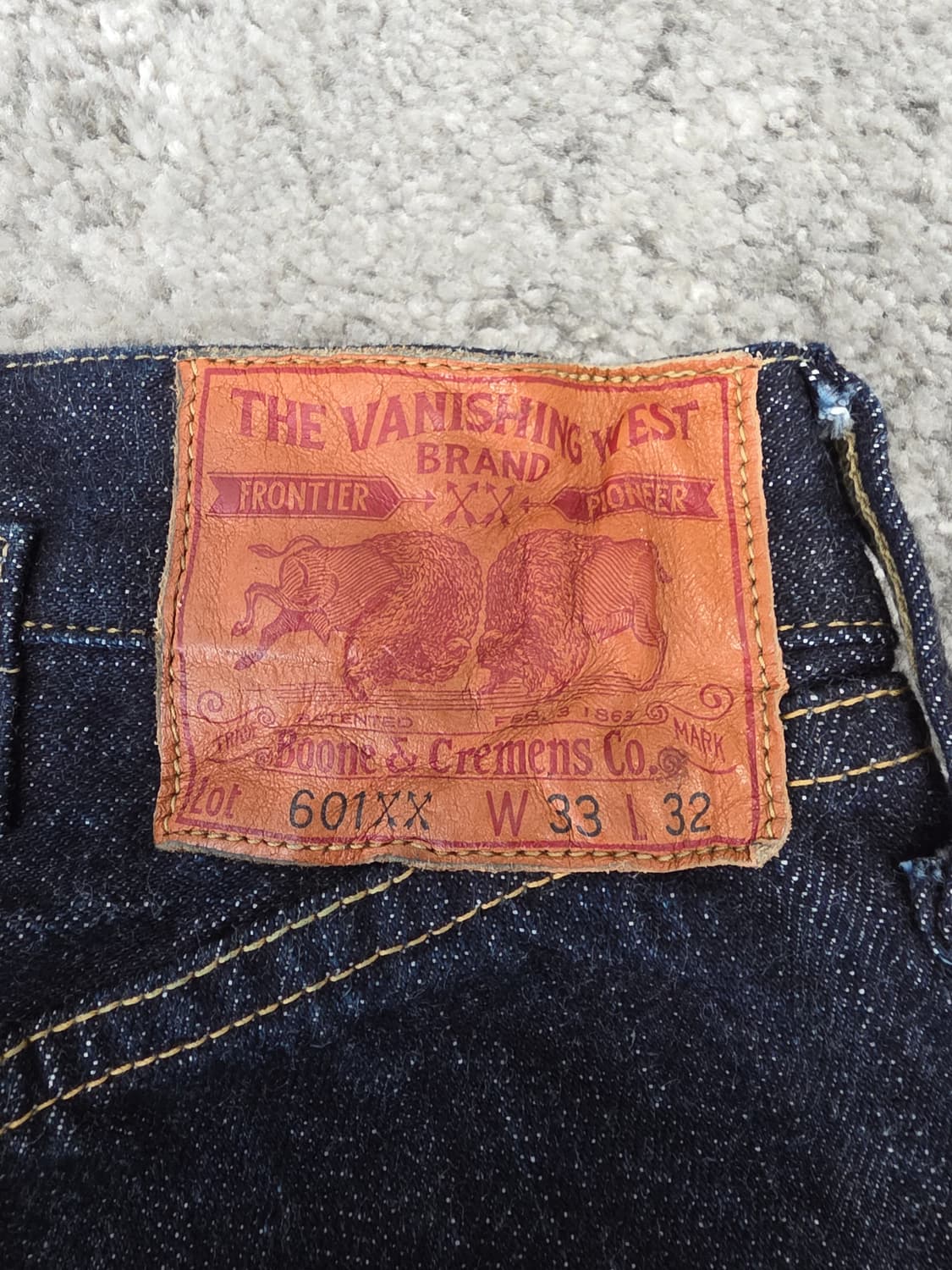 프리휠러스 LOT 601 XX 1942 신치백 데님 상품이미지4