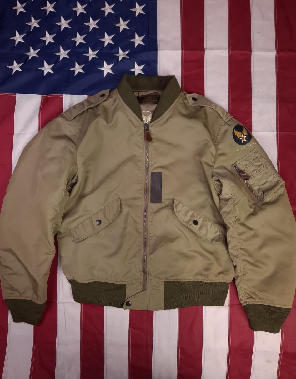 새제품급 오리지날 휴스턴 미공군 L-2 항공자켓 상품이미지1