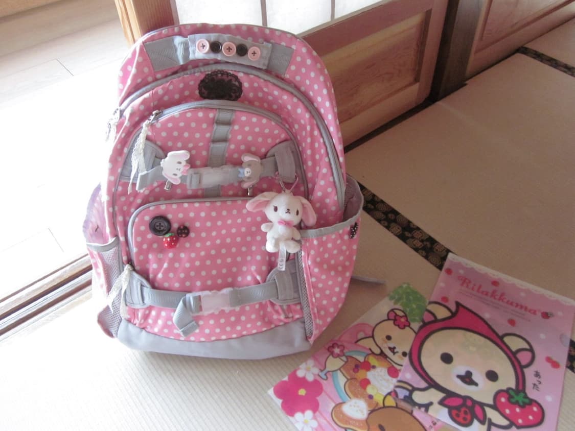 핸드메이드 딸기초코 도트백팩 상품이미지1