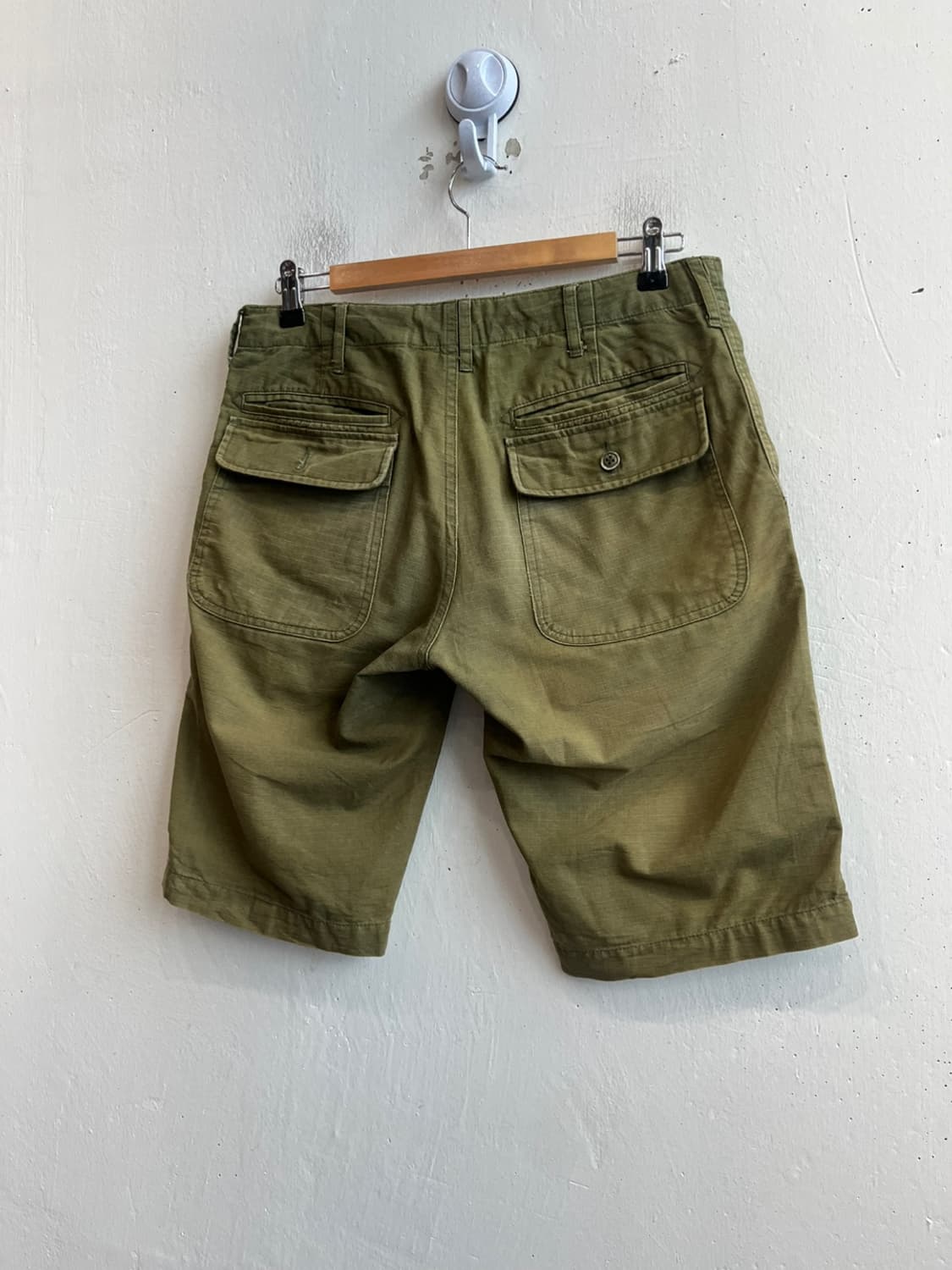 울리치 페이드 올리브 립스탑 쇼츠 반바지 Made in USA 상품이미지4