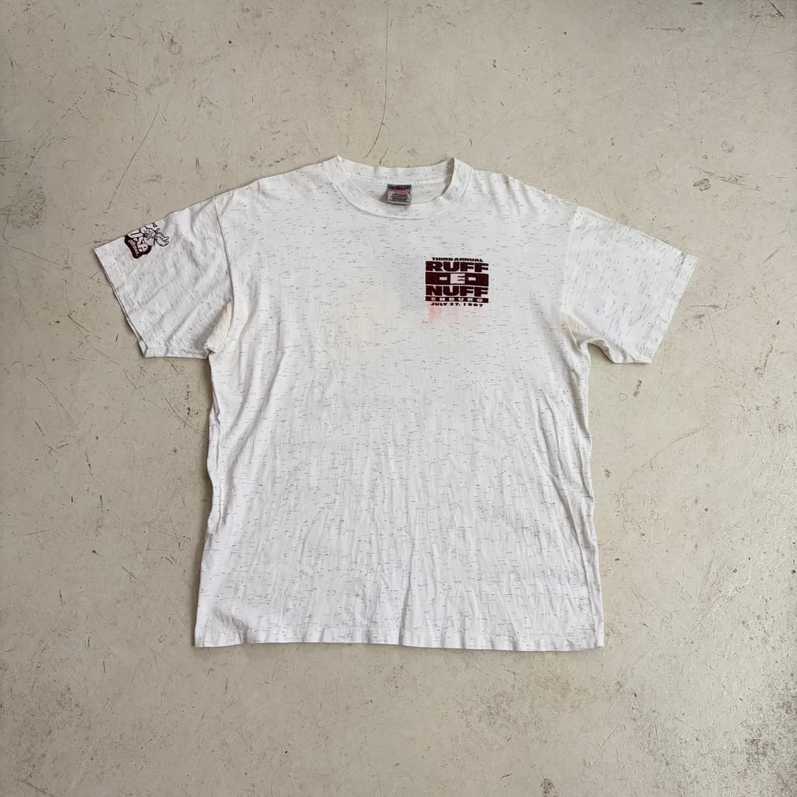90s USA Ruff-E-Nuff Enduro 빈티지 반팔티 XL 상품이미지2