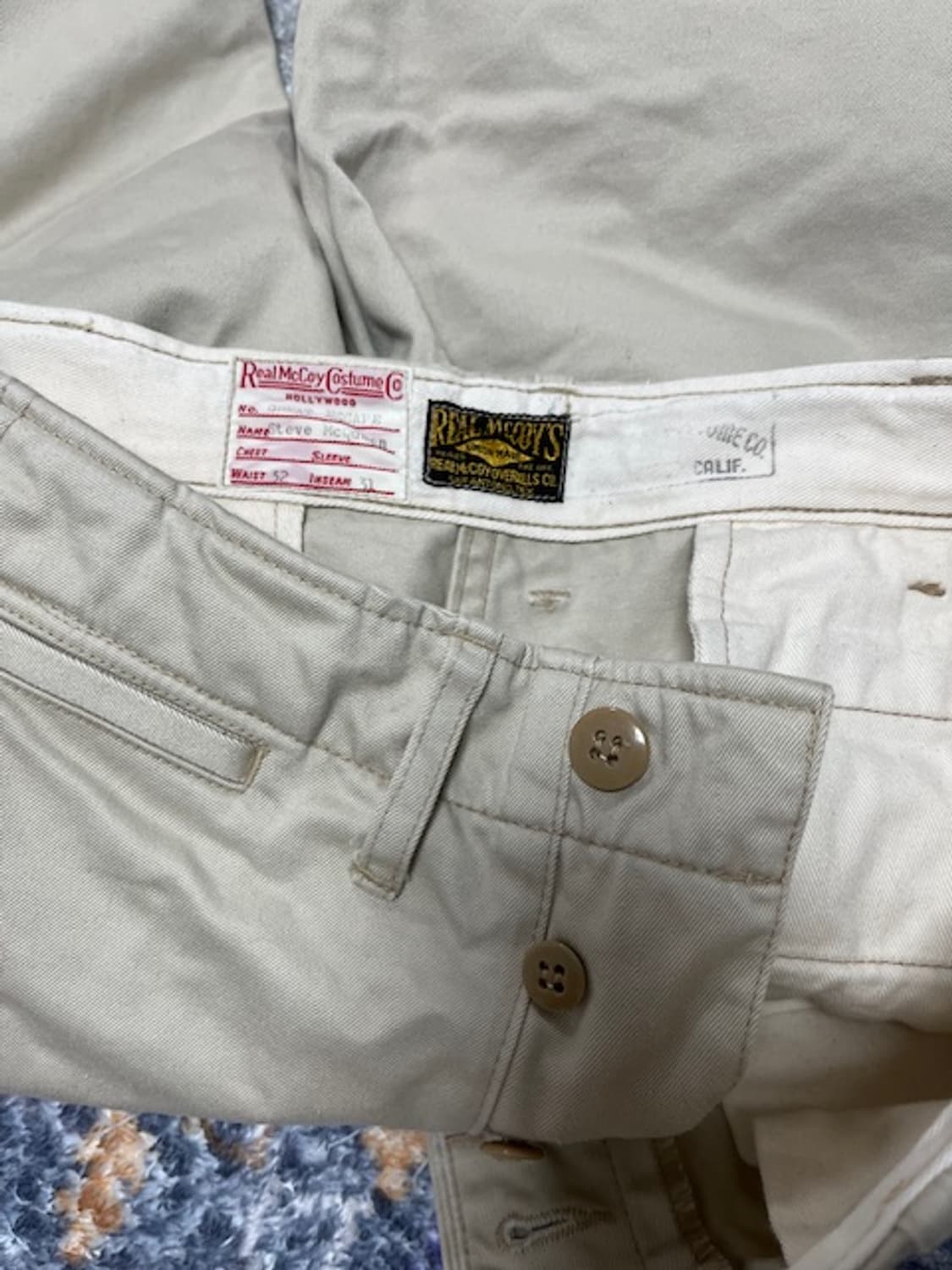 리얼맥코이 치노 팬츠 32 31 상품이미지3