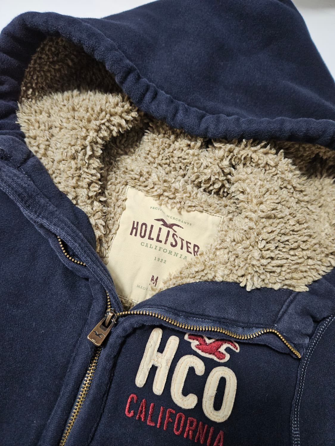 홀리스터 양털 울프죠 후드집업 M 대장급 상품이미지4