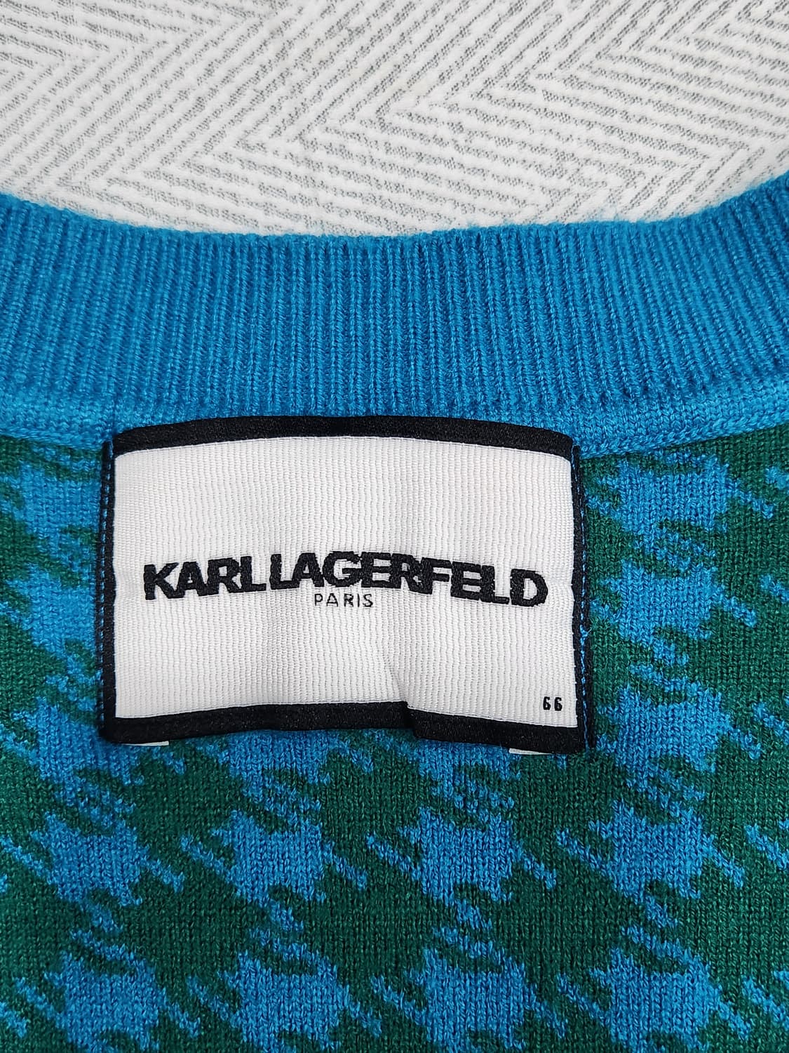 [66] 칼라거펠트 하운드투스 가디건 여성 66사이즈 상품이미지5