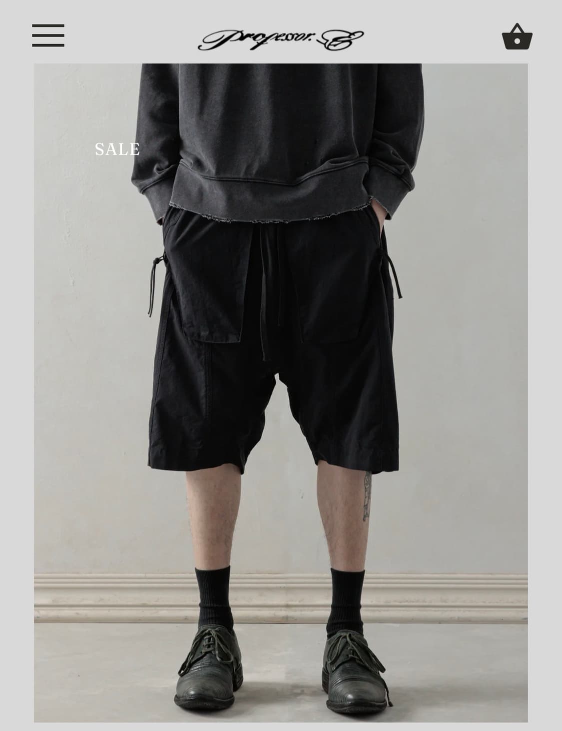 Object-dyed Shorts (Black) / Professor.E 상품이미지5