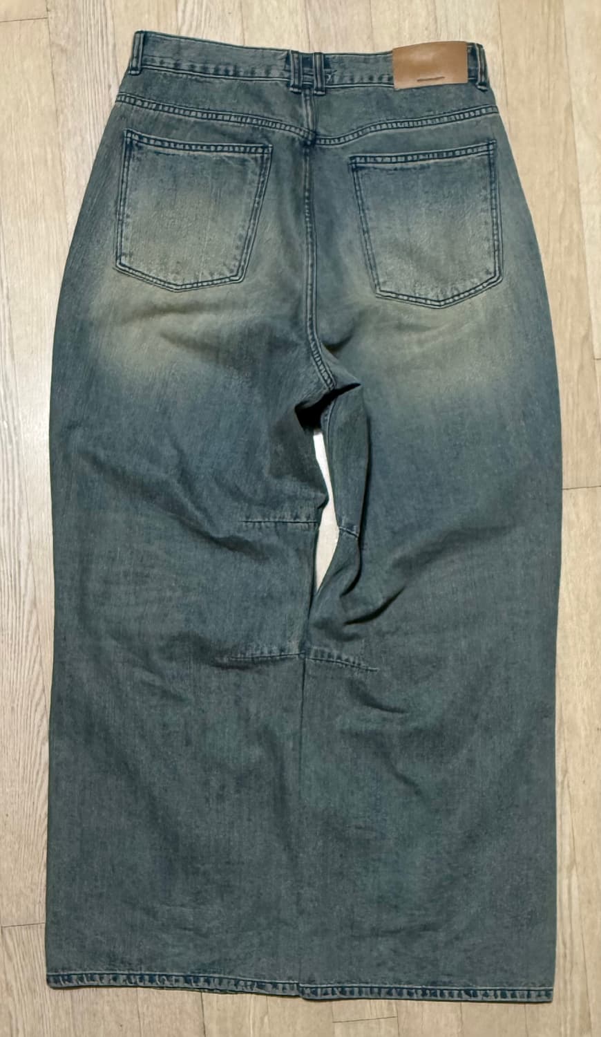 AV PLEATS DENIM PANTS (NEB VINTAGE BLUE) 상품이미지6