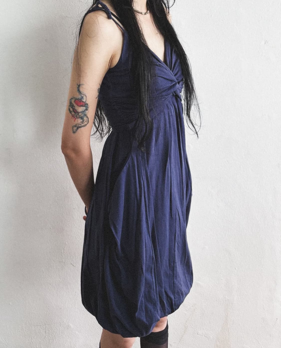 프라다 드레이프 슬리브리스 드레스 상품이미지2