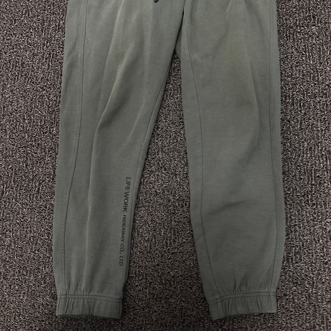 LIFE WORK 라이프워크 조거팬츠 바지 카키 M 상품이미지3