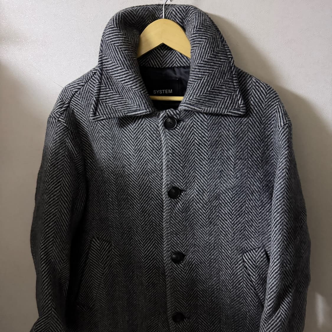 시스템옴므 오버핏 트위트 코트 95 (남성 100정도) 상품이미지2