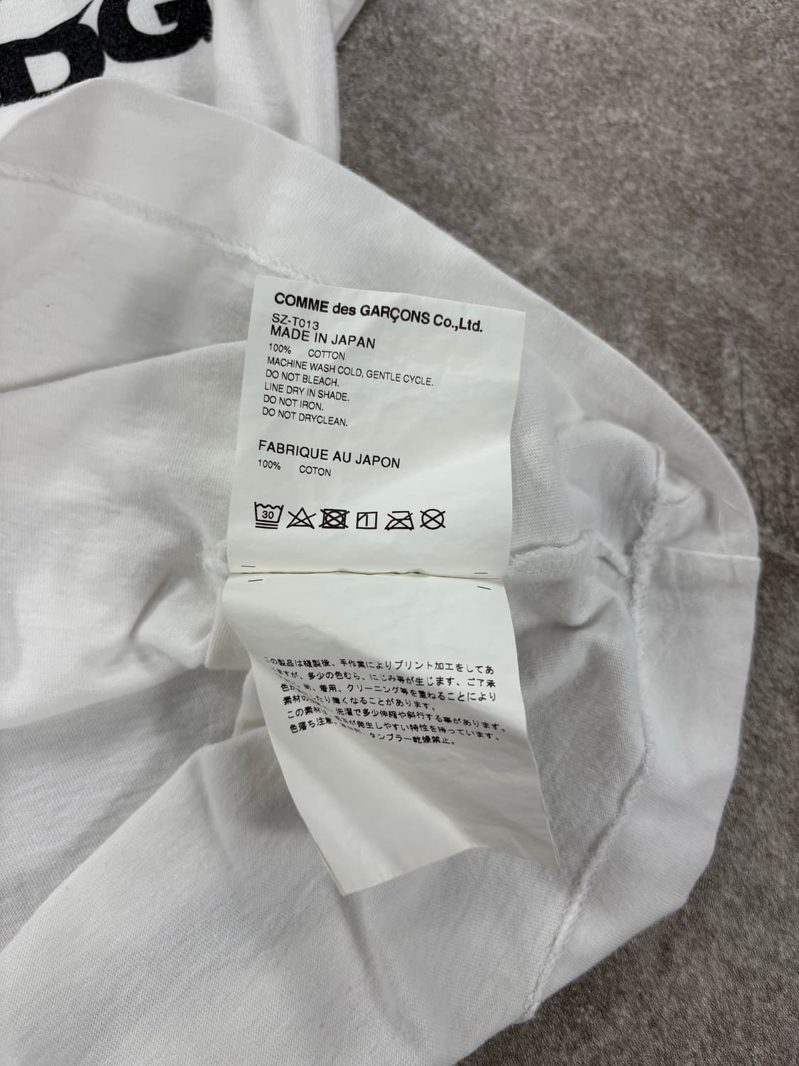 Comme Des Garcons Logo Print T-shirt  상품이미지5