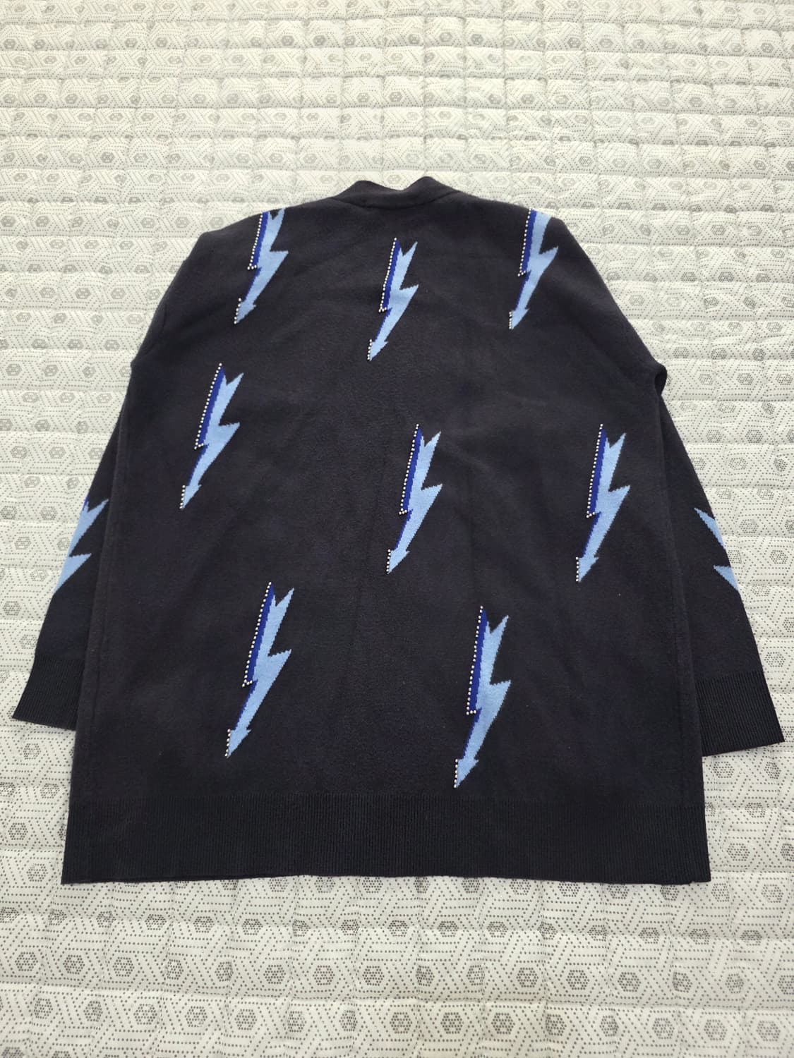 SANDRO 산드로 라이트닝 패턴 니트 가디건 Free 상품이미지5