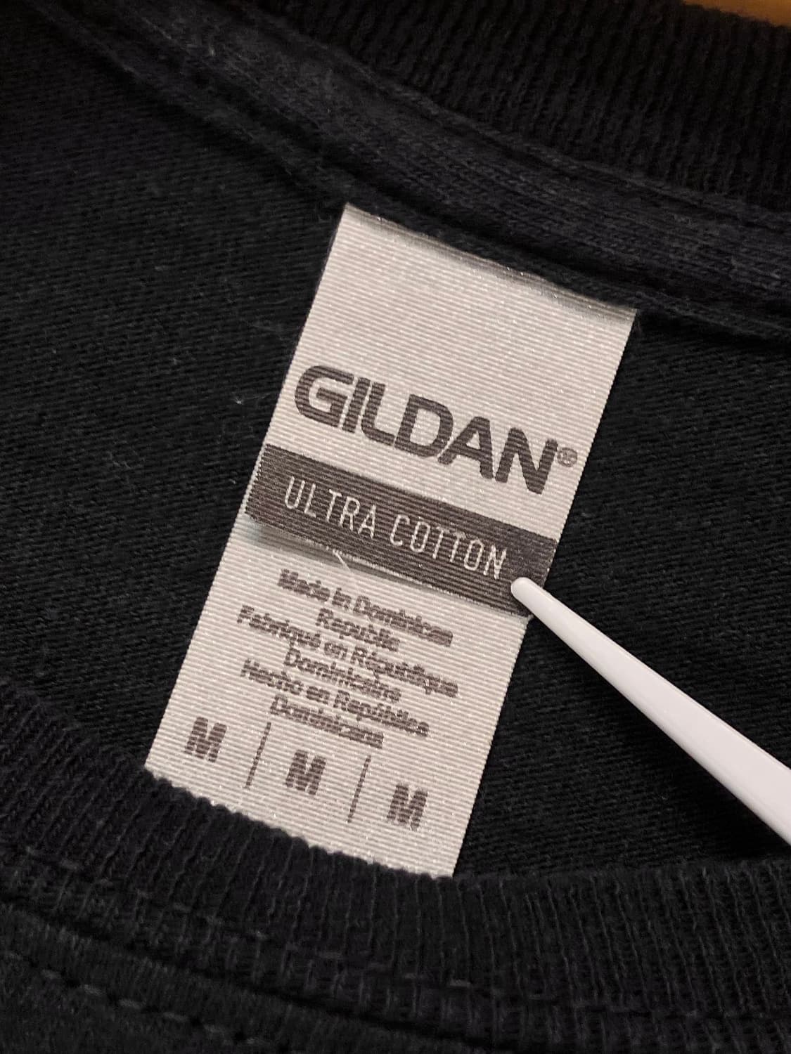 길단 반팔 티셔츠 블랙 M  #csz3184 상품이미지5