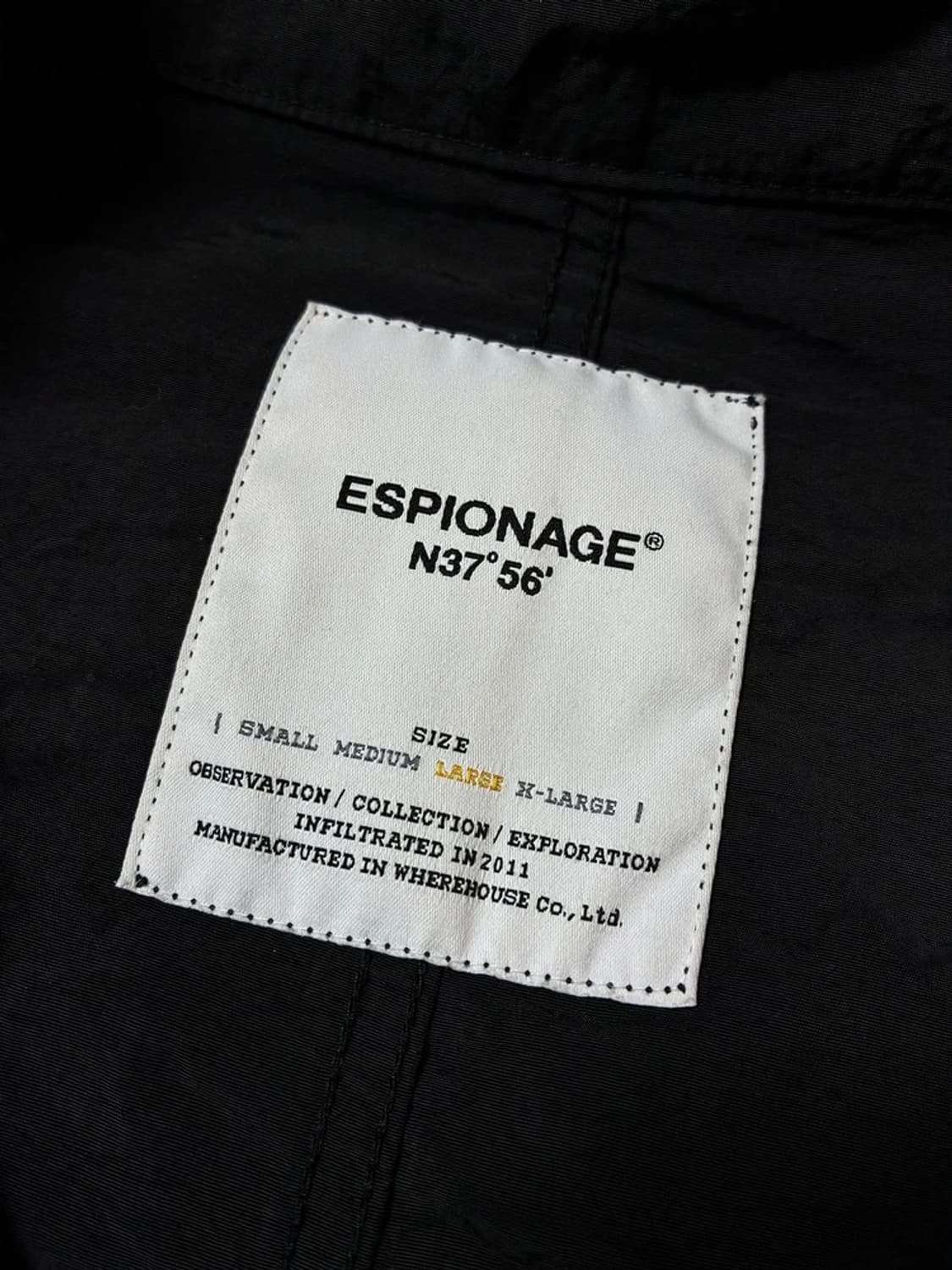 에스피오나지 AW M65 블루종 퍼티그 자켓 PN8986 상품이미지8