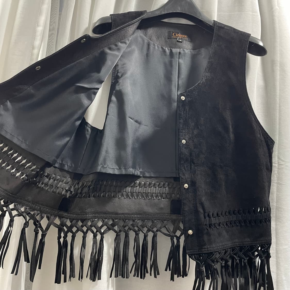 재팬 빈티지/ 스웨이드 프린지 크롭 베스트/ 95 상품이미지7