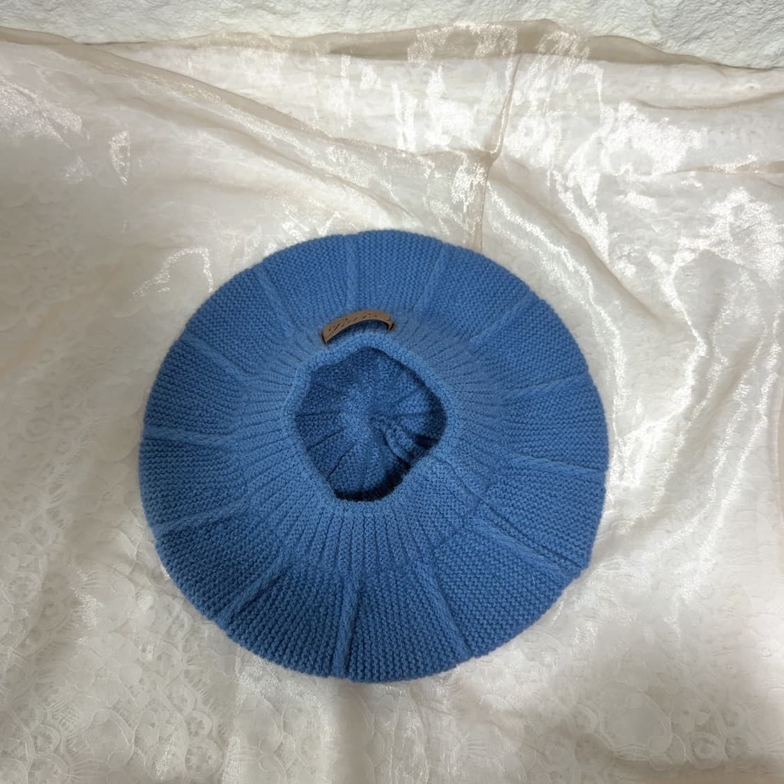 빈티지 블루 프랑스수입 베레모 화가모자 상품이미지4