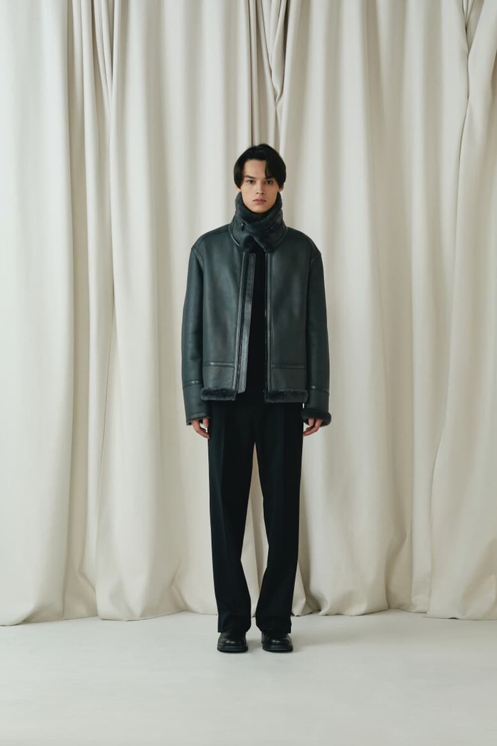 질스튜어트 뉴욕 천연양가죽 에비에이터 무스탕 상품이미지1