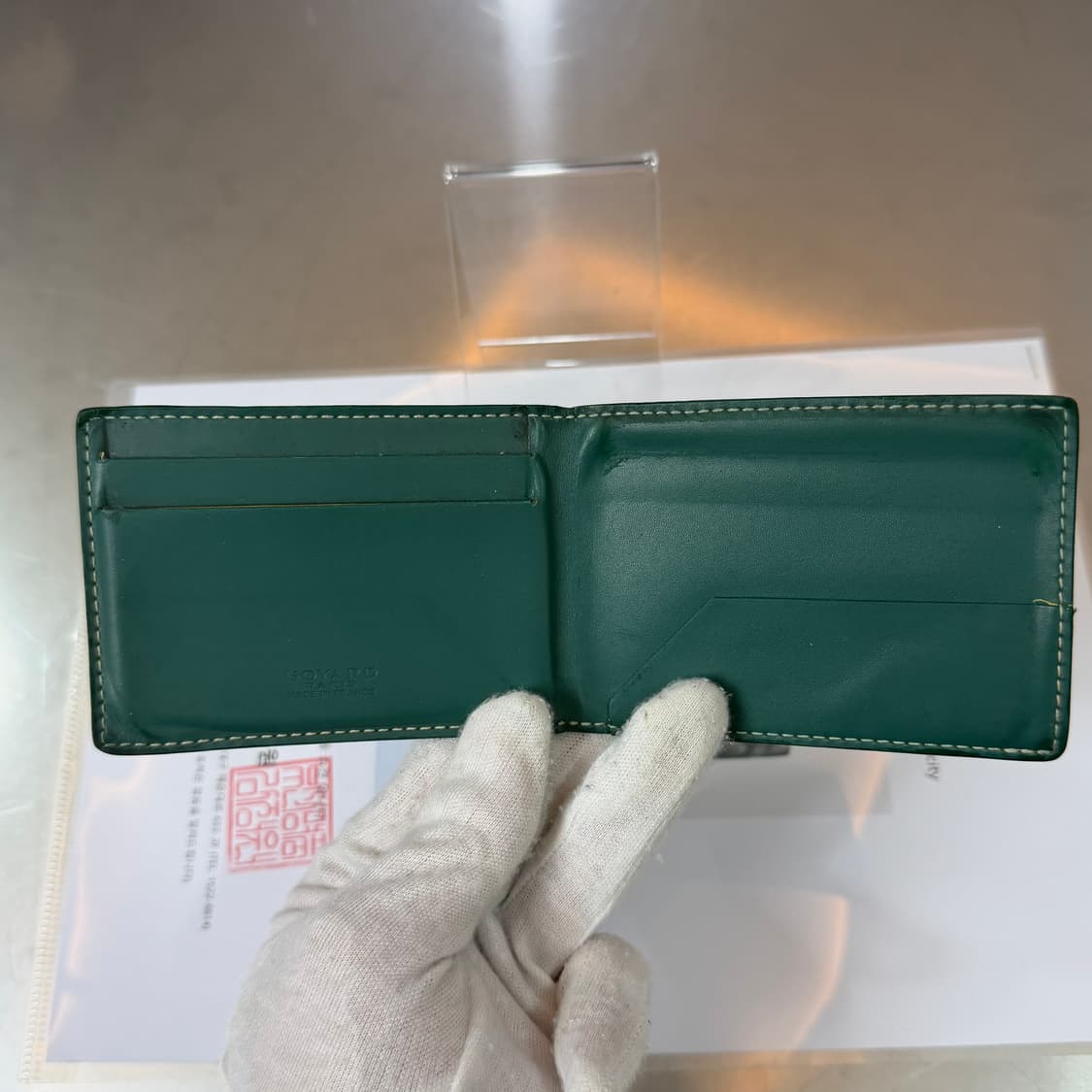 [리오브] 고야드 스페셜 그린 인서트 카드지갑 상품이미지4