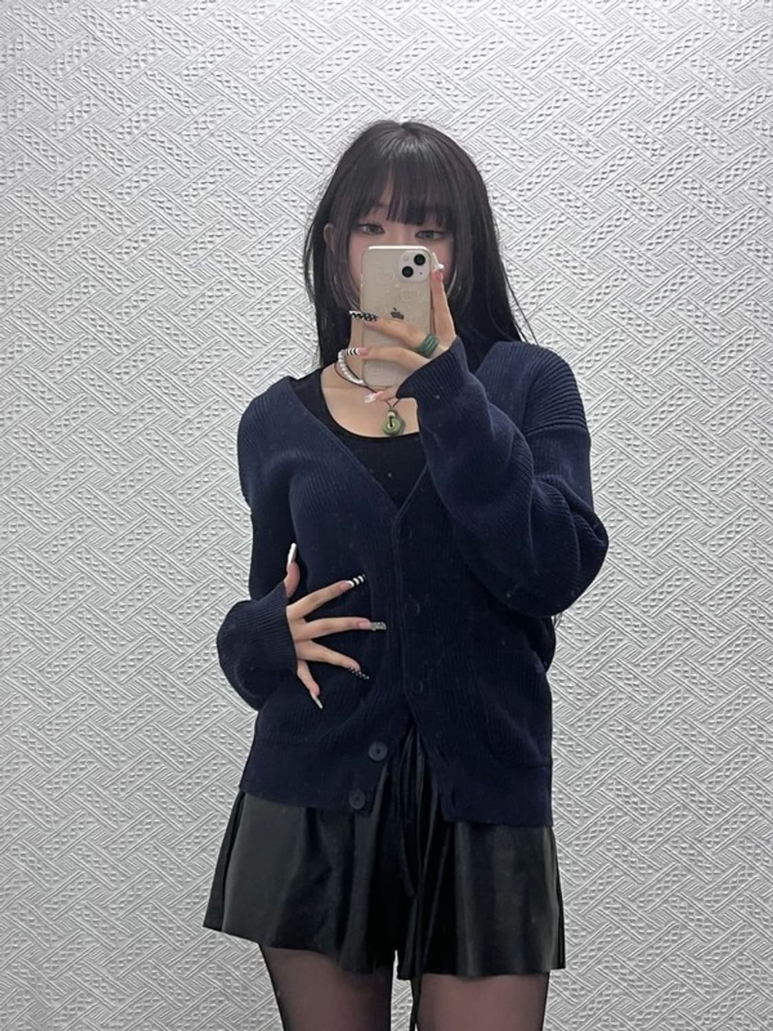 라코스테 모던시크 캐주얼 브이넥 버튼 가디건 S C10450 상품이미지2