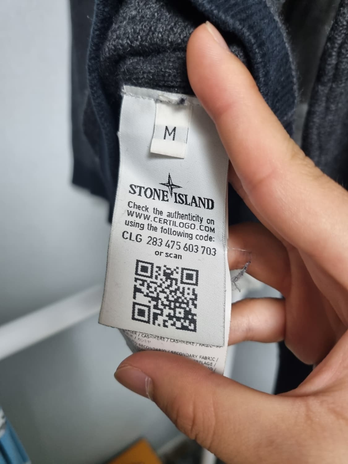 스톤아일랜드 니트 차콜 M 상품이미지5
