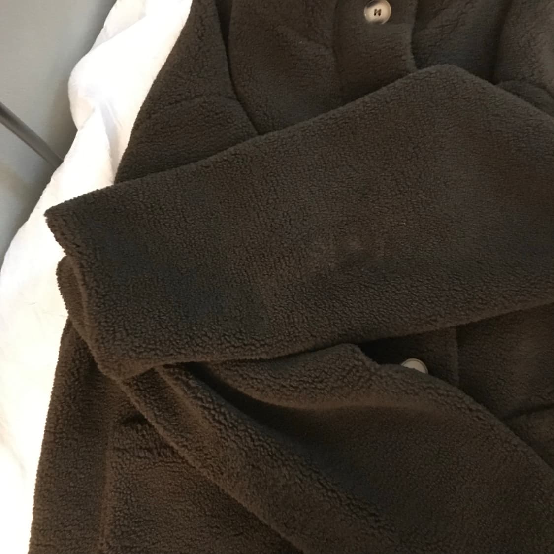 Vintage 모리걸 라떼갸루 브라운 하이넥 뽀글이 자켓 상품이미지5