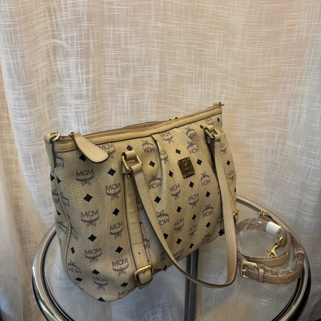 정품 MCM 비세토스 아이보리 숄더백      상품이미지2
