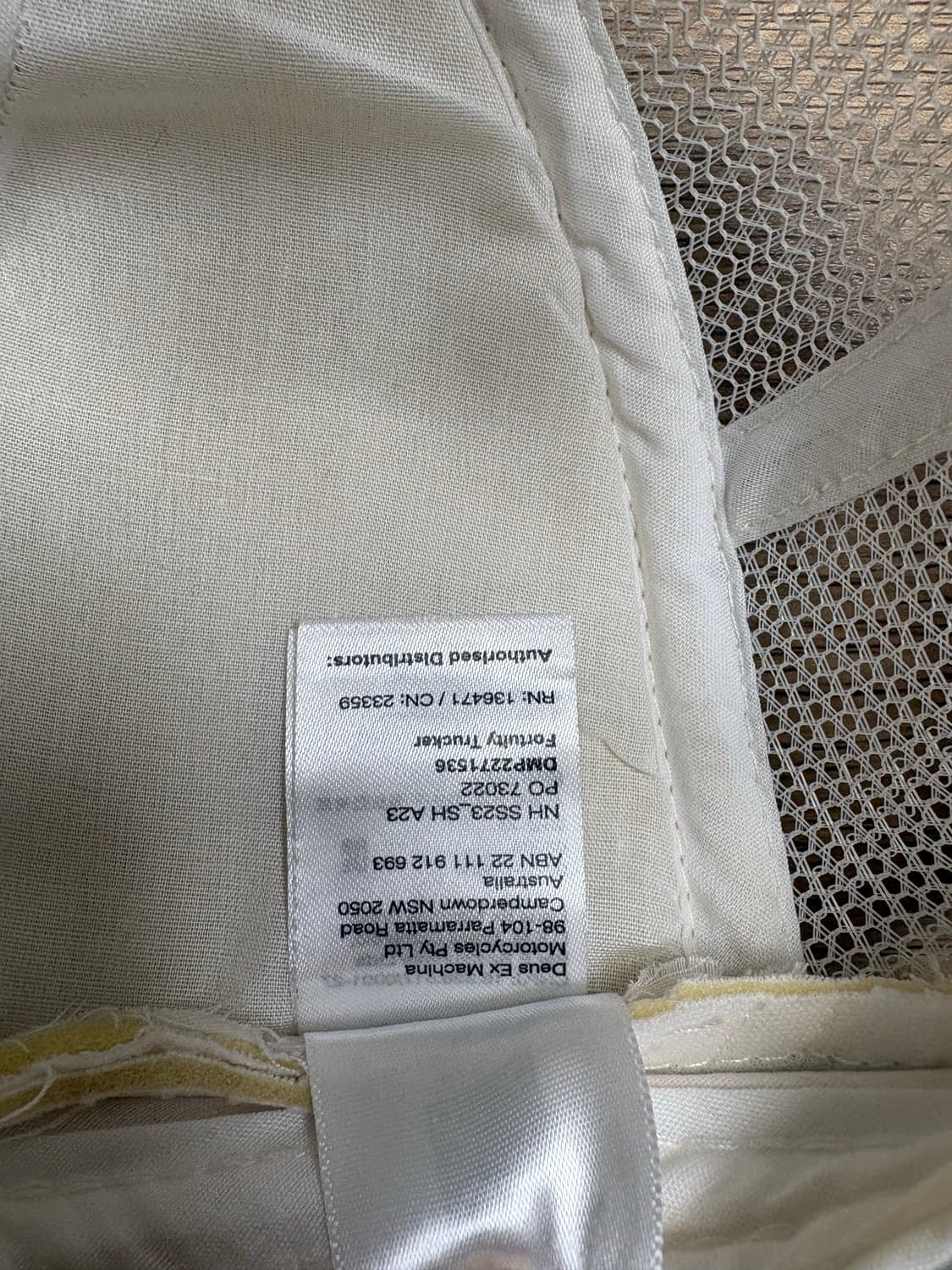 데우스 마키나 흰색메쉬 볼캡(새상품) 상품이미지7