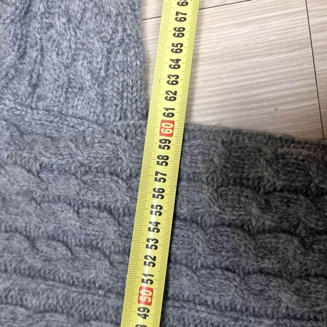 스티브맥퀸 꽈배기 니트 스웨터 회색(100-105) 상품이미지4