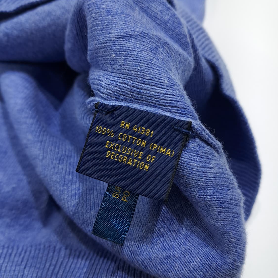 CL152 XL 폴로 랄프 로렌 피마코튼 니트 베스트 상품이미지5