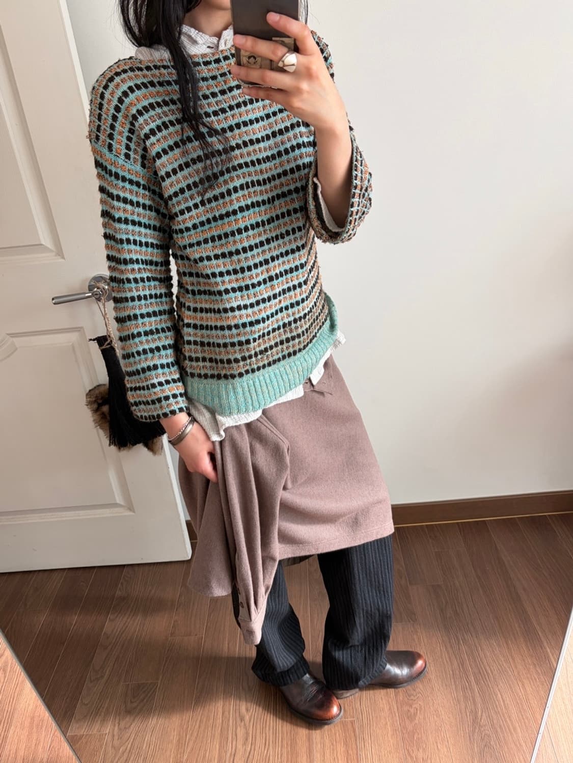 patterened top 상품이미지3