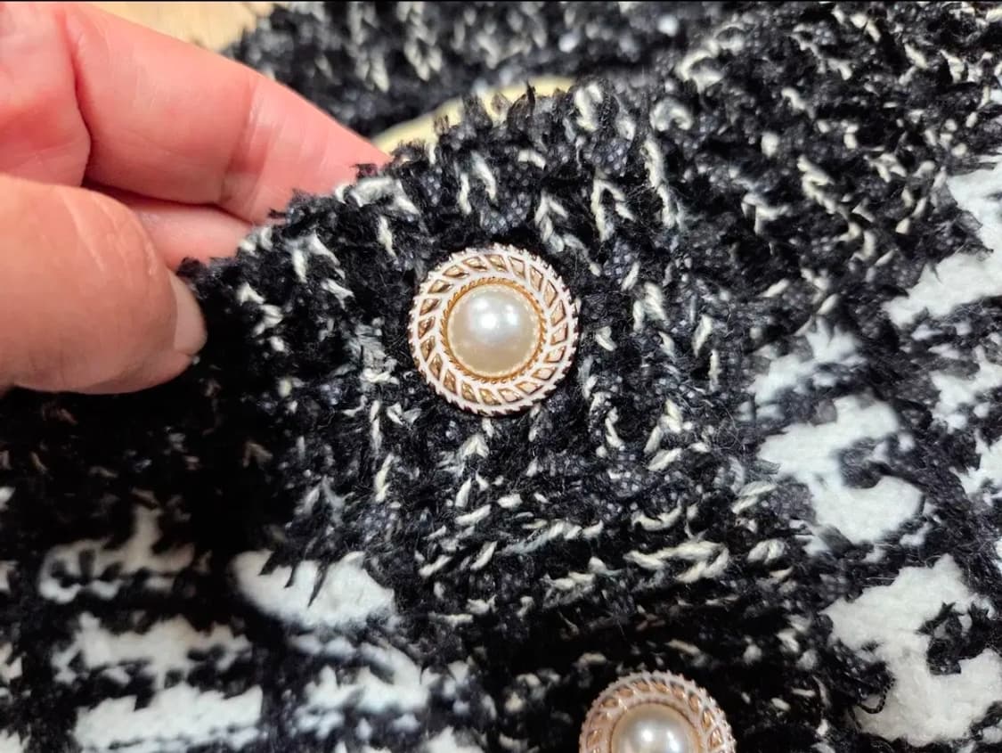 나인(NAIN) 페더 트위드 니트가디건 55-66 새상품 상품이미지6