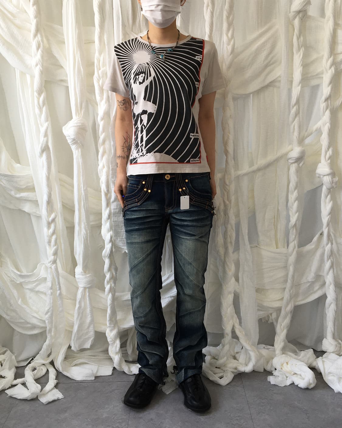 Printing point t shirt 상품이미지1