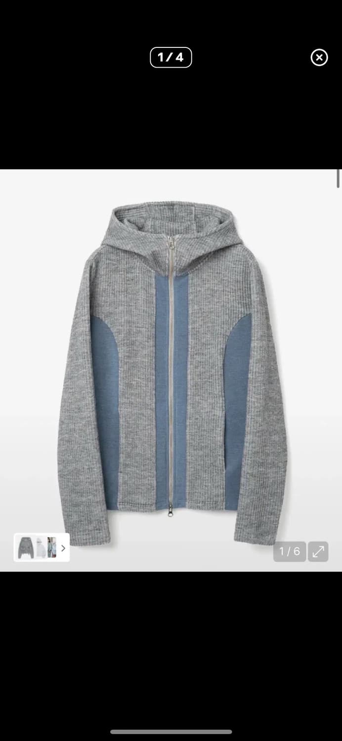 밀로우먼 니트집업 상품이미지1