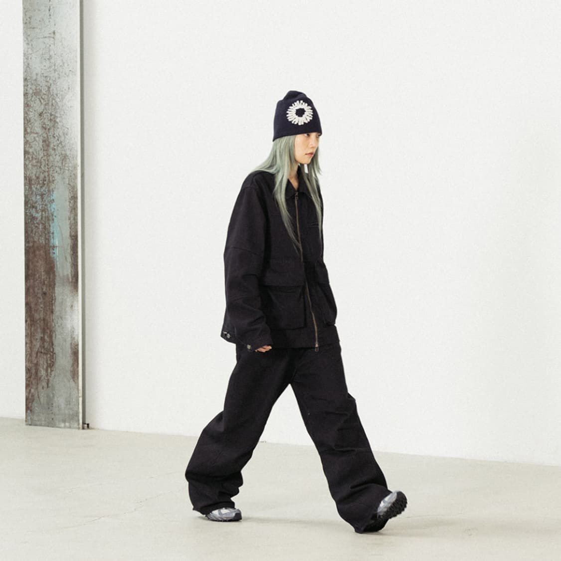 워크 밸런스 데님 자켓 블랙 상품이미지4