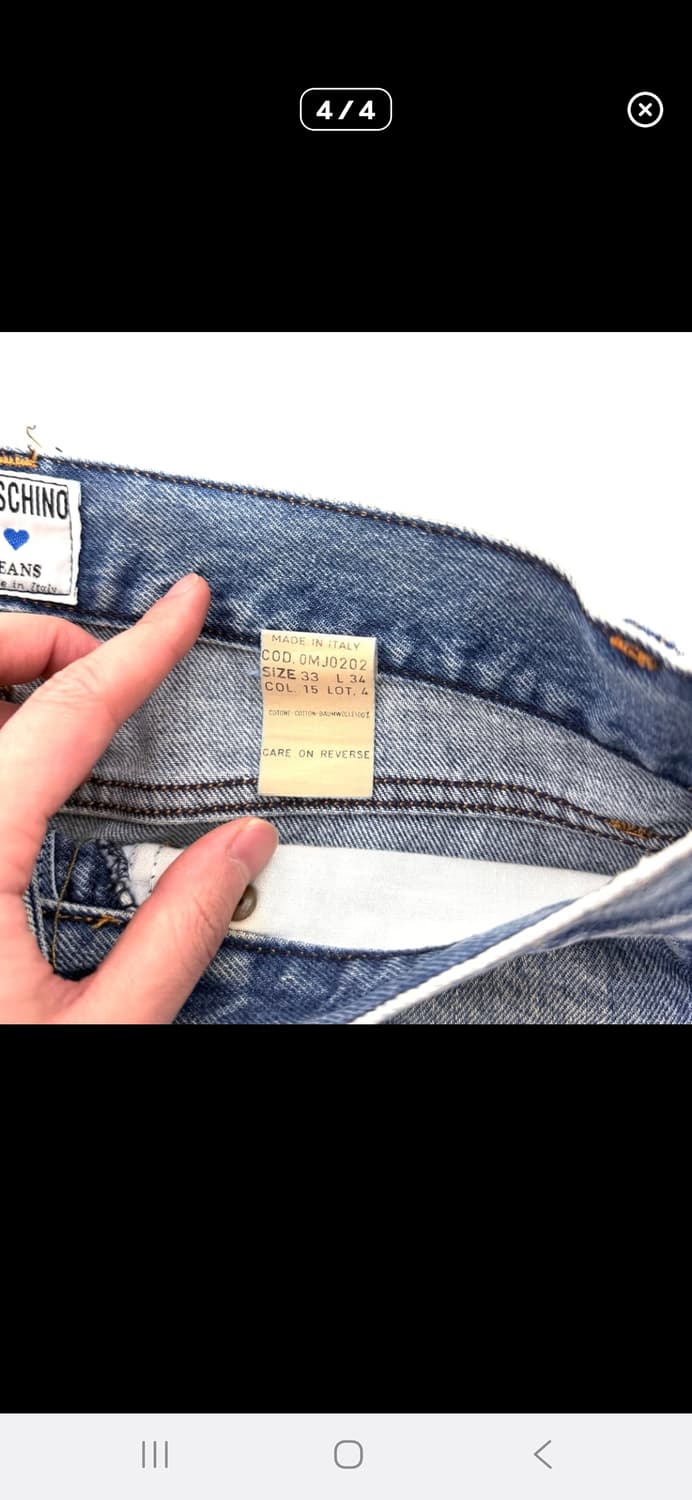 (마지막특가)  MOSCHINO 모스키노 데님 팬츠 상품이미지4
