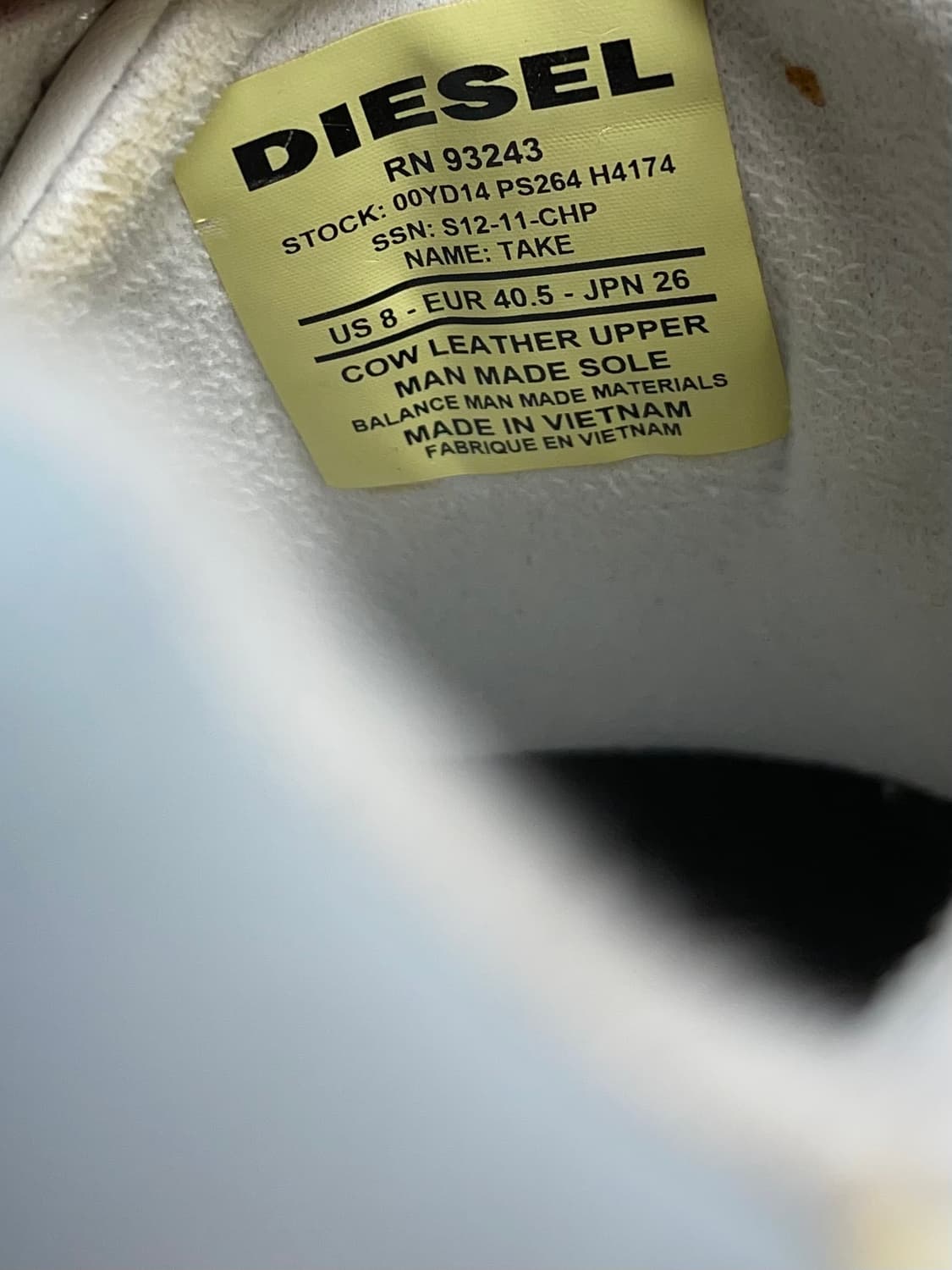 [us8] VTG 디젤 스니커즈 -260 상품이미지7