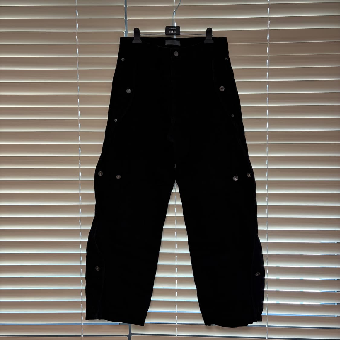 산산기어 SANSAN GEAR 코튼 웨이브 팬츠 블랙 2  상품이미지6