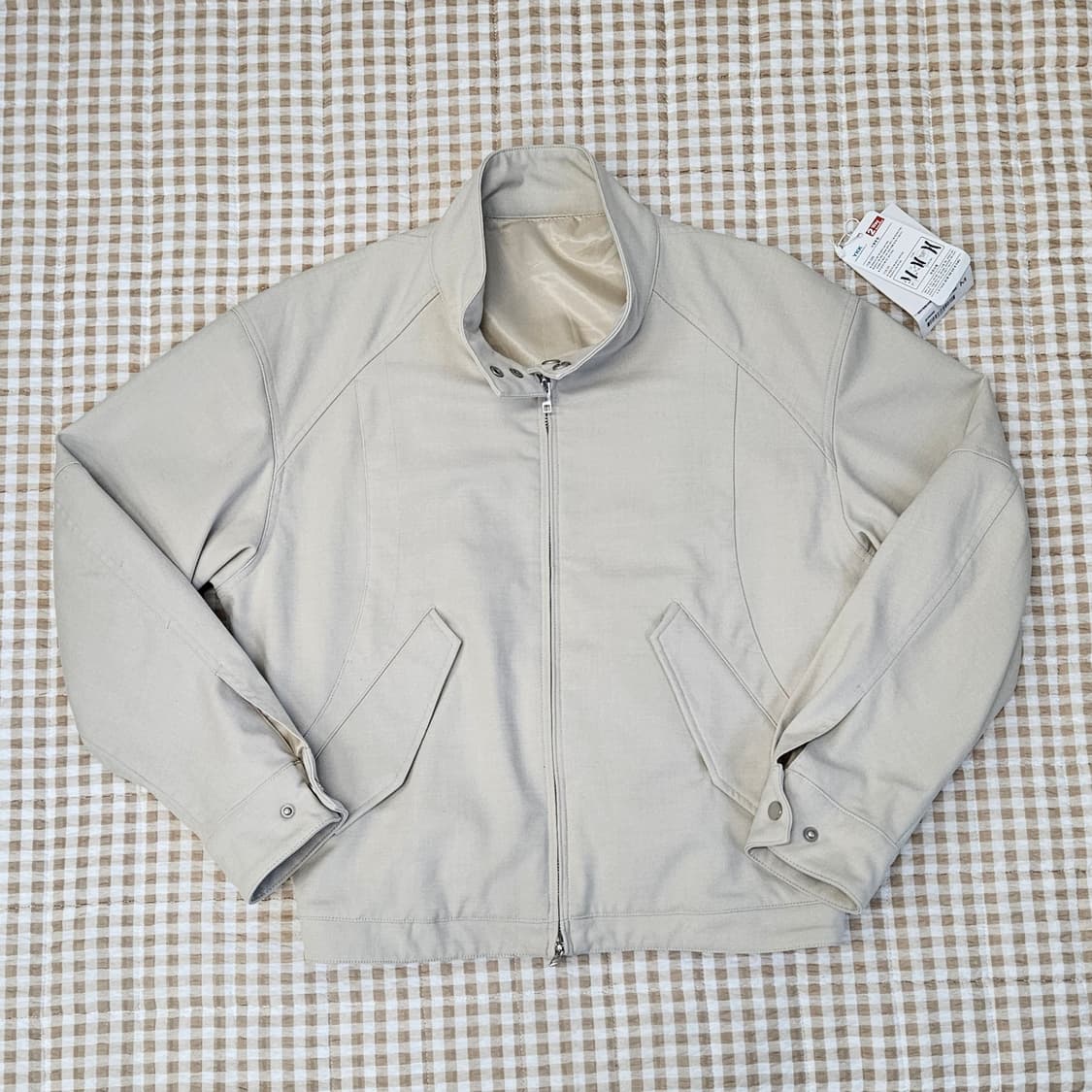 드로우핏 울 해링턴 집업자켓 남자100 상품이미지2