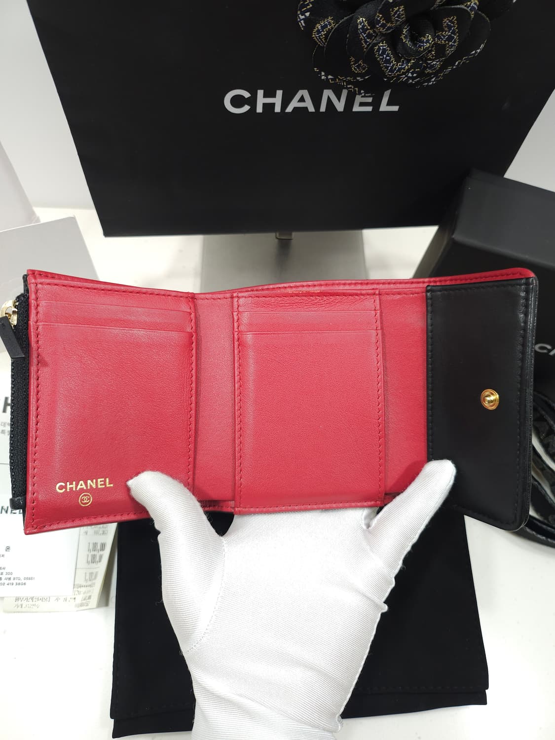 [정품] 샤넬 19 스몰 플랩 지갑 AP1064 상품이미지8